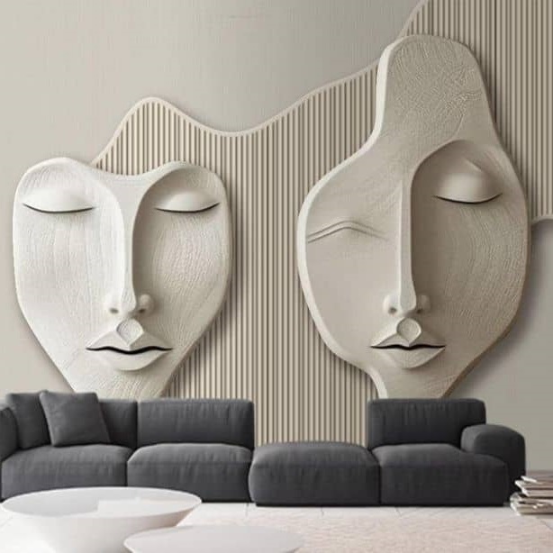 دیوارکوب صورت مدرن برای دکوراسیون لوکس