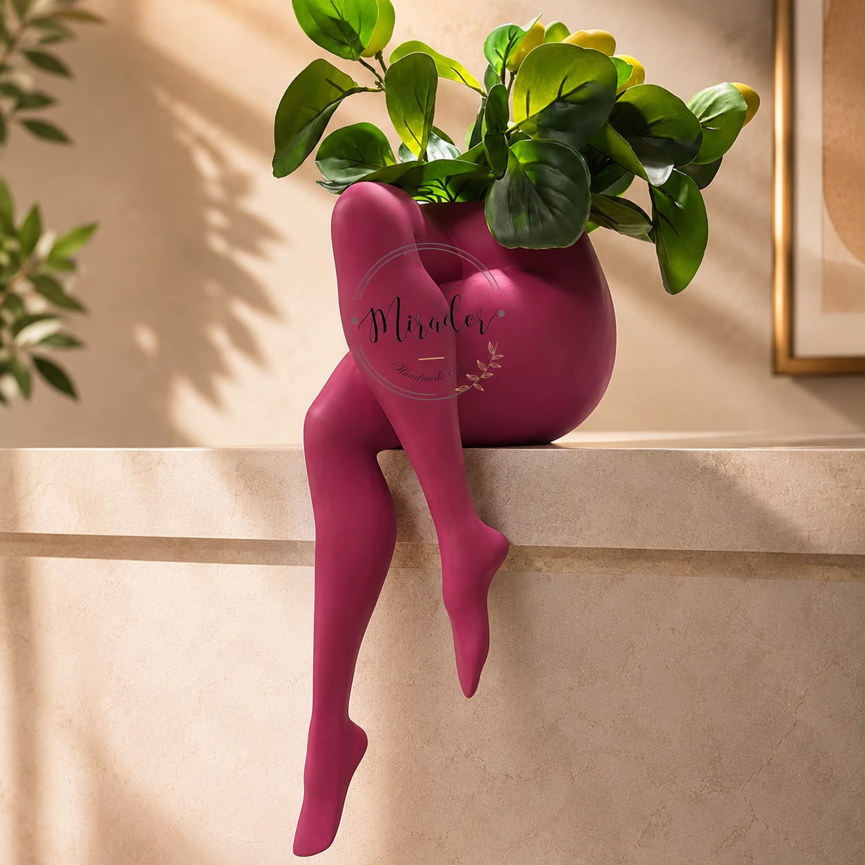 Monstera Deliciosa in a plain pot